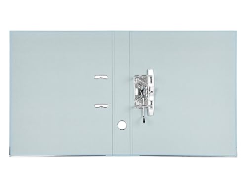 Archivador de palanca liderpapel folio documenta forrado pvc con rado lomo 52 mm gris compresor metalico