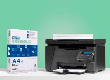 Papel fotocopiadora greening din a4 80 gramos paquete de 500 hojas.