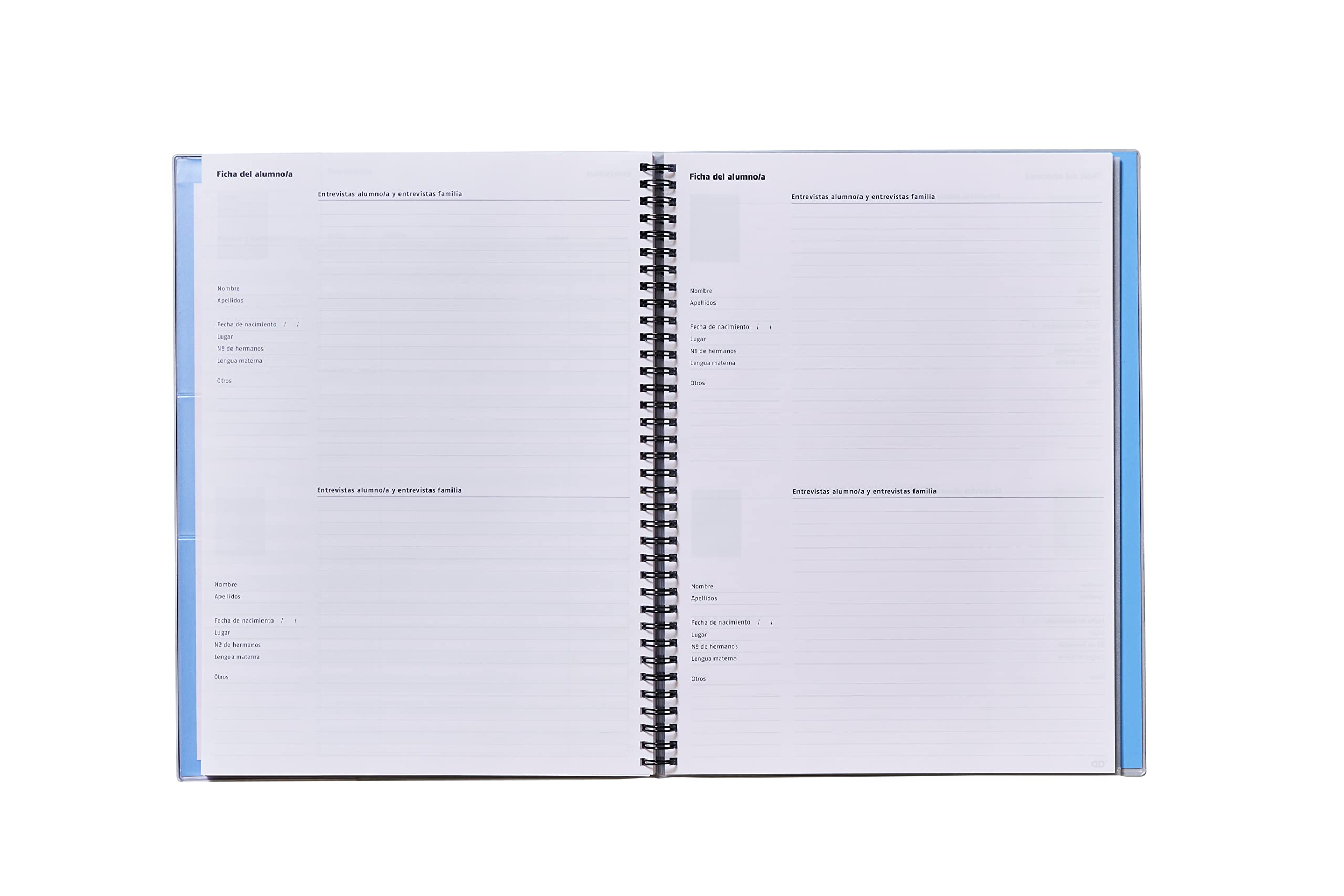 ADDITIO - Cuaderno Tríplex para el profesorado | Planificación mensual y semanal | Evaluación | Tutoría | Reuniones | Papel ecológico | Tamaño 22,5 x 31 cm | Español | Lila
