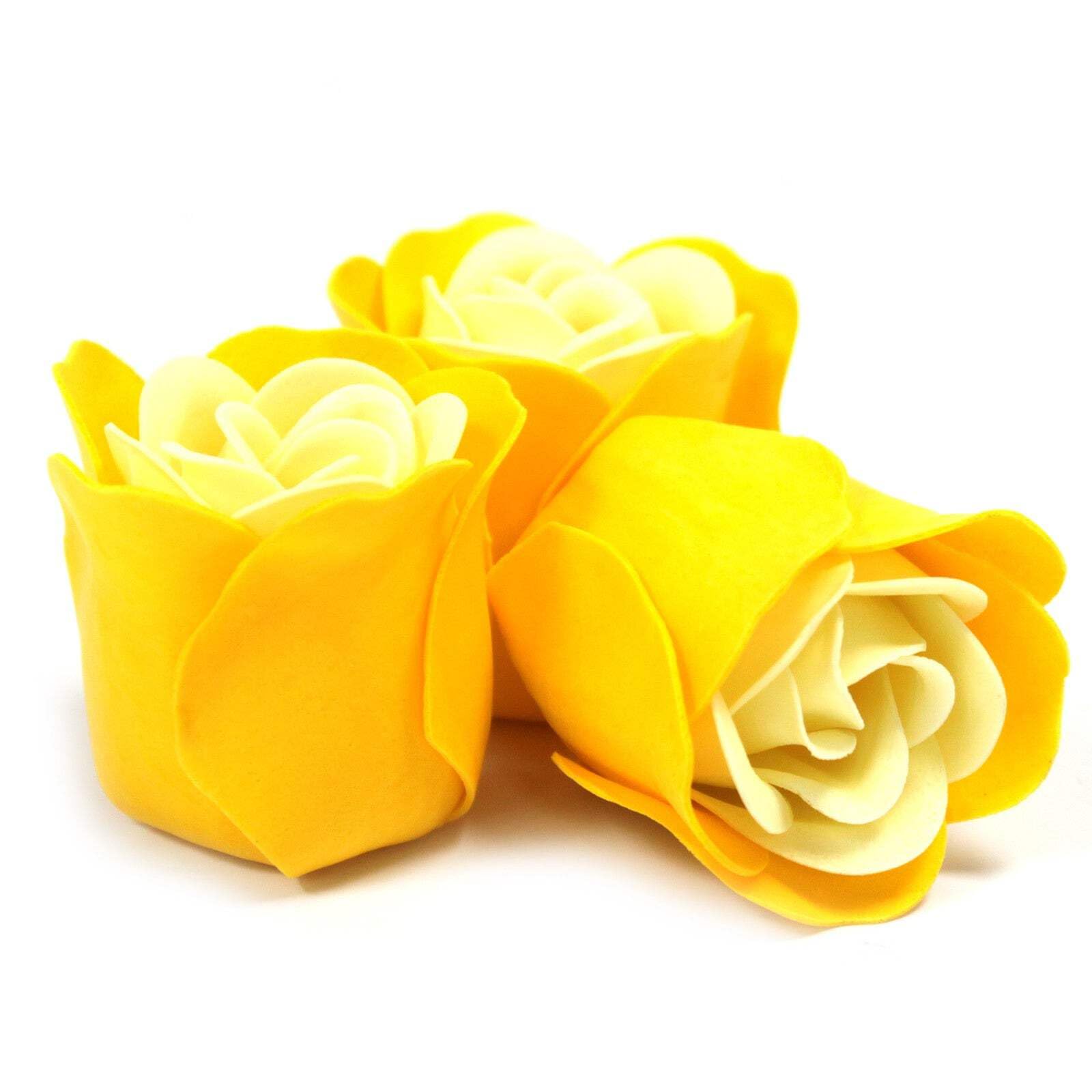 1x Set of 3 Soap Flower Heart Box - Spring Roses