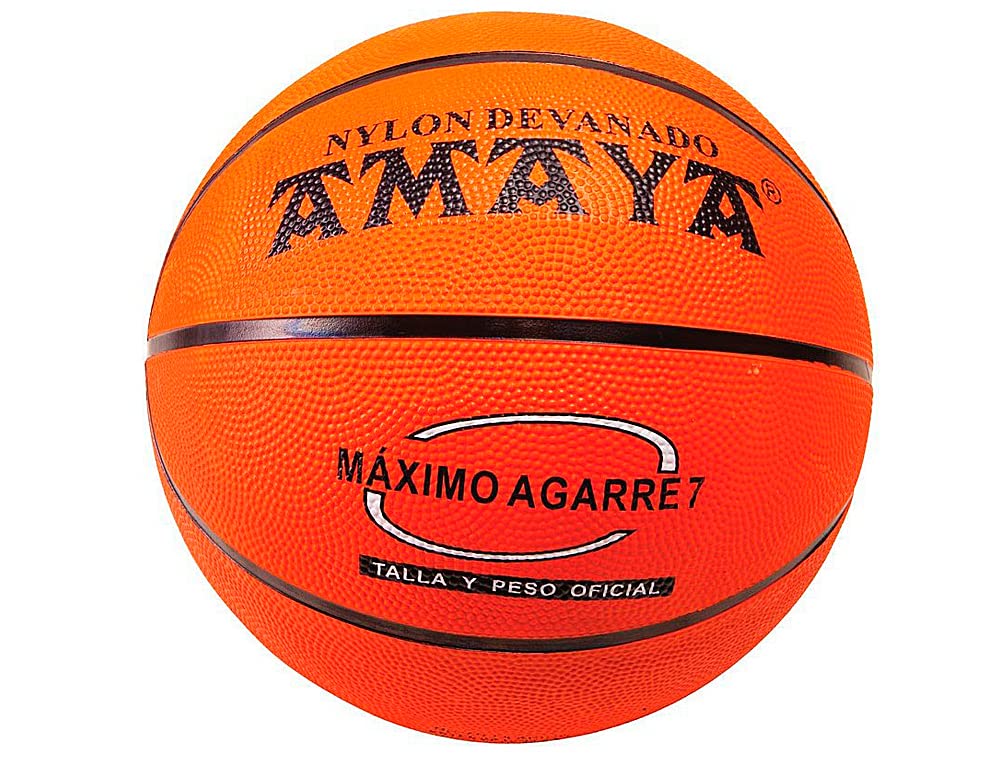 AMAYA Balon Basket Caucho Naranja N 6 Pelota, Adultos Unisex, Multicolor (Multicolor), Talla Única