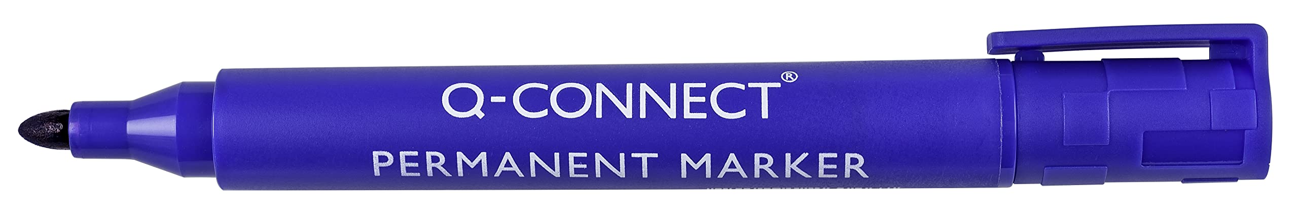 Q-Connect KF26046, Rotulador Marcador Permanente, Azul, caja de 10 piezas