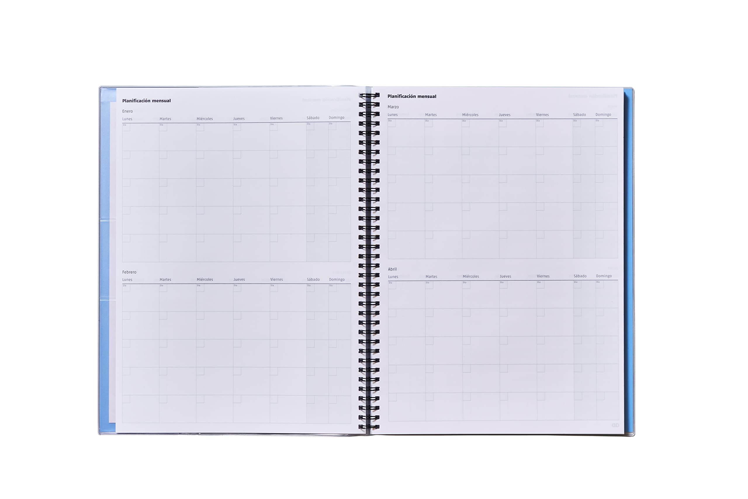 ADDITIO - Cuaderno Tríplex para el profesorado | Planificación mensual y semanal | Evaluación | Tutoría | Reuniones | Papel ecológico | Tamaño 22,5 x 31 cm | Español | Lila
