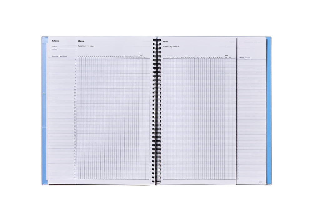 ADDITIO - Cuaderno Tríplex para el profesorado | Planificación mensual y semanal | Evaluación | Tutoría | Reuniones | Papel ecológico | Tamaño 22,5 x 31 cm | Español | Lila