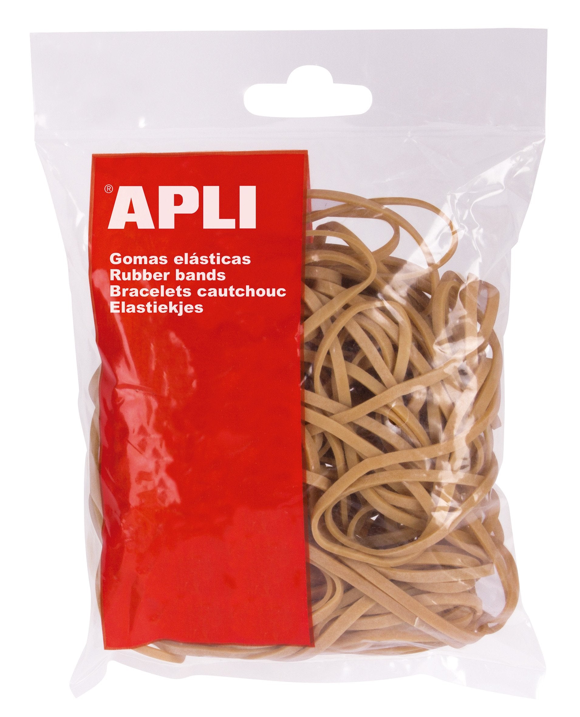 APLI 12857 - Gomillas elasticas 120 x 2 mm, en bolsa de 100 gr