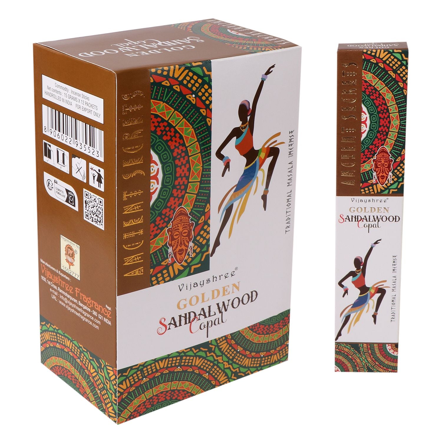 15 g de copal dorado y sándalo