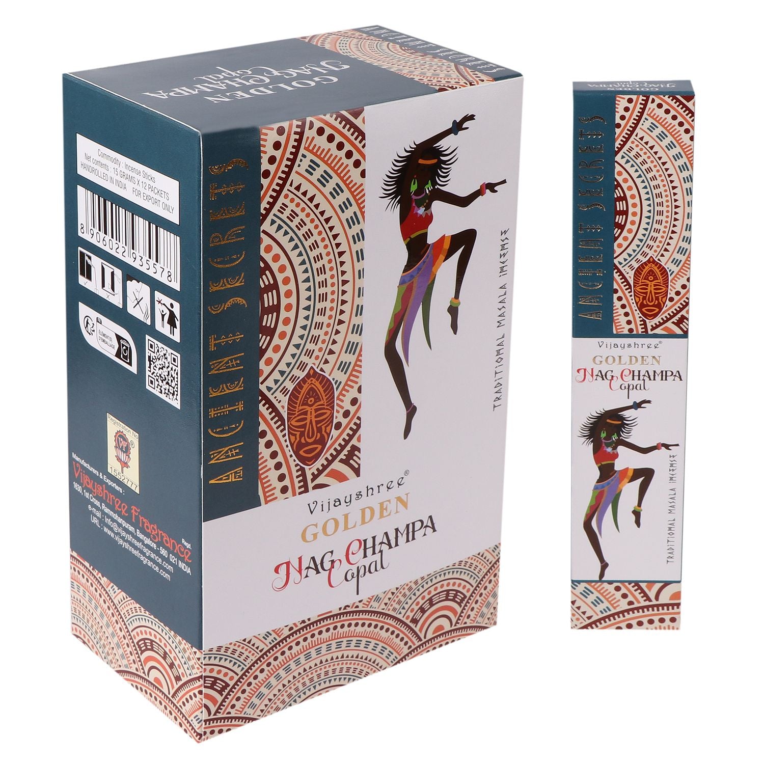 15g de copal dorado y nag champa